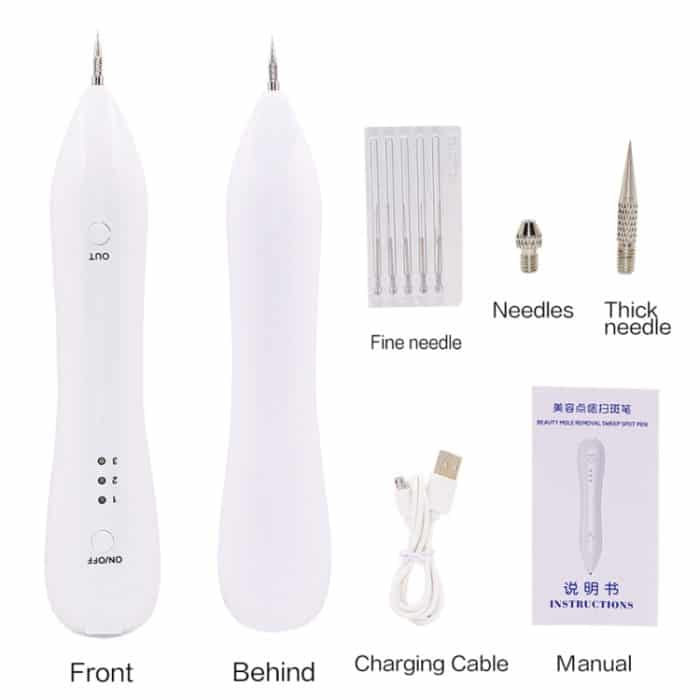 Dunkelfleckentferner USB Laser Plasma Pen Gesichts Sommersprossen Warzenentfernung Beauty Care Device – Bild 5