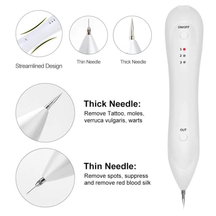 Dunkelfleckentferner USB Laser Plasma Pen Gesichts Sommersprossen Warzenentfernung Beauty Care Device – Bild 6