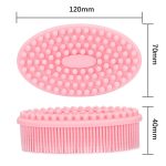 2 Stück Silikon-Kopfhaut-Dusch-Massagebürste, weiche Baby-Badebürste, Silicone Scalp Bath Brush – Bild 3