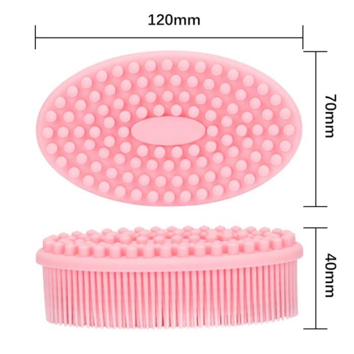 2 Stück Silikon-Kopfhaut-Dusch-Massagebürste, weiche Baby-Badebürste, Silicone Scalp Bath Brush – Bild 3