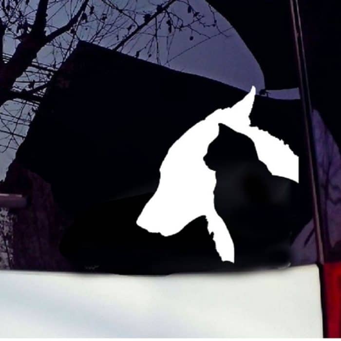 10 Stück Hunde- und Katzen-Autoaufkleber, reflektierende, wasserdichte Aufkleber für Haustiere, Dog and Cat – Bild 5