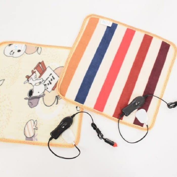 Tiere Bett Heizmatte Heizkissen Winterwärmer Teppich Plüsch Heizdecke Sitz Heizkissen, 45x45cm 220V CN Plug, 45x45cm 12V for Car – Bild 7