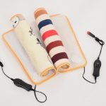 Tiere Bett Heizmatte Heizkissen Winterwärmer Teppich Plüsch Heizdecke Sitz Heizkissen, 45x45cm 220V CN Plug, 45x45cm 12V for Car – Bild 8