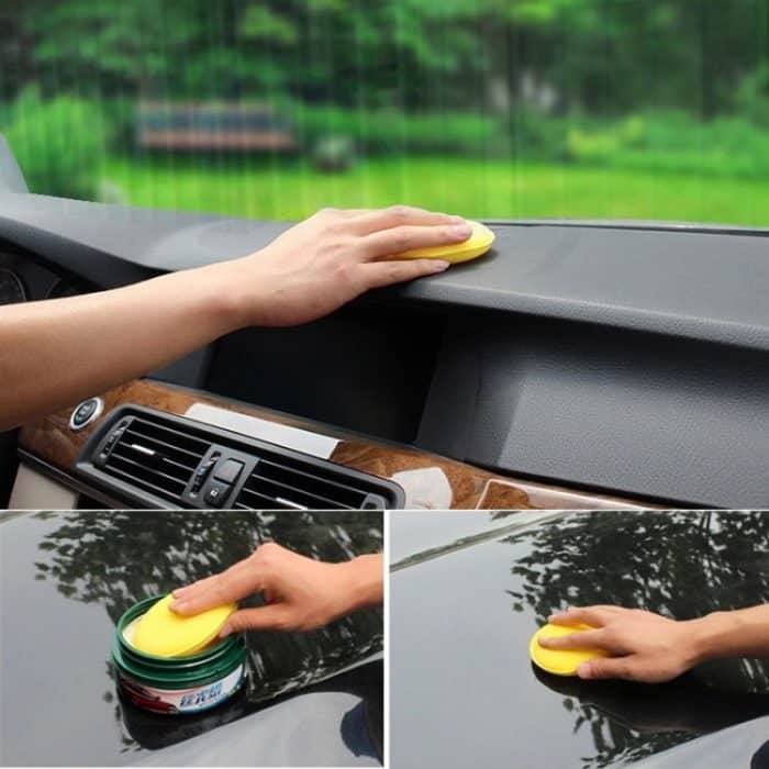 5 PCS Auto Fahrzeugwachs Polierschaum Schwamm Hand Weichwachs Gelb Schwamm Pad für Autodetails Pflege – Bild 2