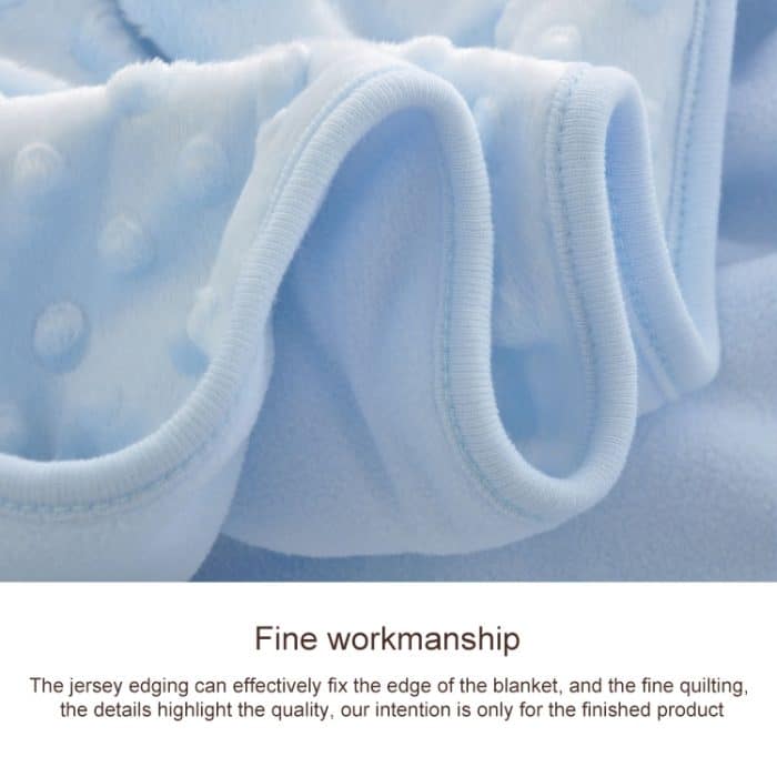 Doppelschichtige Baby-Strickfleece-Decke für Frühling und Herbst – Bild 5