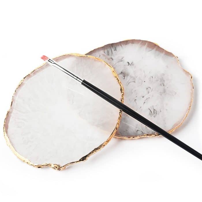 Nagelpaletten, Harz-Achatstücke, Nagelmalerei-Palette, Dekoration, Aufbewahrungstablett – Bild 6