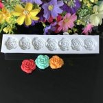 5 PCS Rose Flower Silikonform Fondant Kuchen Dekorationswerkzeuge Backwerkzeuge