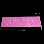 2 PCS Hinweis Kuchen-Dekoration Silikon-Form-Fondant-Kuchen-Werkzeug Backen DIY Mold – Bild 5