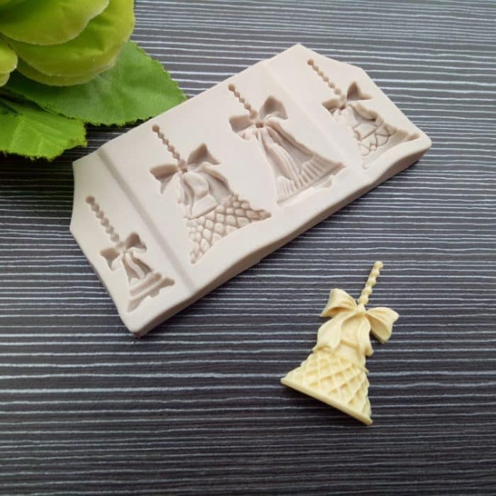 2 Stück Weihnachtsglocken, Schokolade, Süßigkeiten, Kekse, Kuchendekorationswerkzeuge, DIY Backen, Fondant, Lebensmittelqualität, Silikonform, Christmas Bells – Bild 4