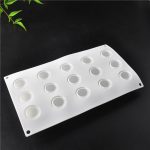 3 Stück Französisch Dessert 15 sogar kugelförmige Kuchenform Mousse Silikon kreative DIY Backform, 15 Even Spherical Cake Mold – Bild 2