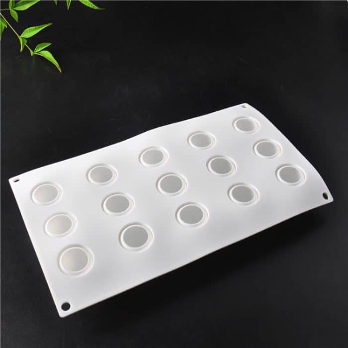 3 Stück Französisch Dessert 15 sogar kugelförmige Kuchenform Mousse Silikon kreative DIY Backform, 15 Even Spherical Cake Mold – Bild 2