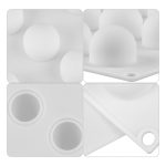 3 Stück Französisch Dessert 15 sogar kugelförmige Kuchenform Mousse Silikon kreative DIY Backform, 15 Even Spherical Cake Mold – Bild 5