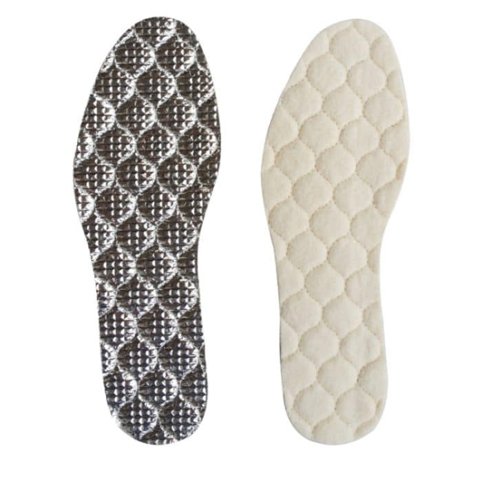 1 Paar Männer und Frauen Wolle warme Einlegesohle Aluminiumfolie Isolierung Sport Shock Einlegesohlen, S(36-38), M(39-41), L(42-45), XL(46-48) – Bild 1