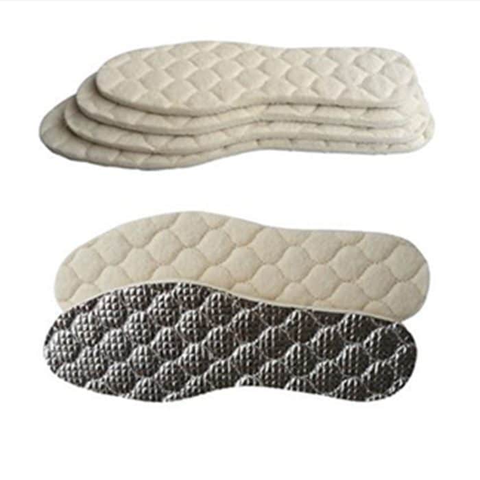 1 Paar Männer und Frauen Wolle warme Einlegesohle Aluminiumfolie Isolierung Sport Shock Einlegesohlen, S(36-38), M(39-41), L(42-45), XL(46-48) – Bild 2