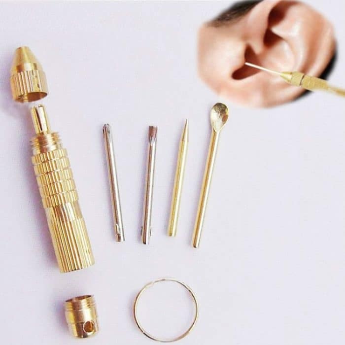 5 Sätze 4 in 1 Multifunktionale tragbare Ohrlöffel-Werkzeuge – Bild 6