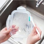 2 Sätze 2-in-1-Doppelkopf-Reinigungsbürste für Tür- und Fensterspalte, Topfbürste mit Schwanzschaber, 2 Sets 2 in 1 – Bild 6