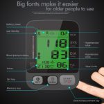 JZ-256A Automatisches Oberarm-Blutdruckmessgerät mit dreifarbiger Hintergrundbeleuchtung Elektronisches Heim-Blutdruckmessgerät, 22-32cm, 22-42cm – Bild 3