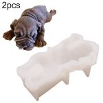 2 PCS 4 Zoll Shapi Hund Mousse Kuchen Silikonform 3D Stereo Eisform Dirty Dog Schokoladenform