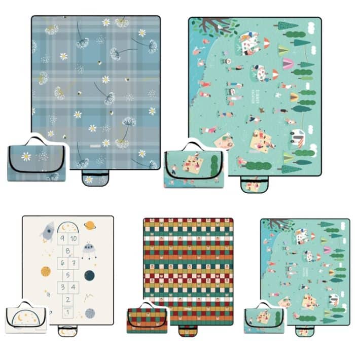 Verdickte, feuchtigkeitsbeständige, wasserdichte, tragbare Campingmatte für den Außenbereich, Y008(2x2m), Y009(2x2m), Y011(2x2m), Y012(2x2m), Y017(2x2m) – Bild 2