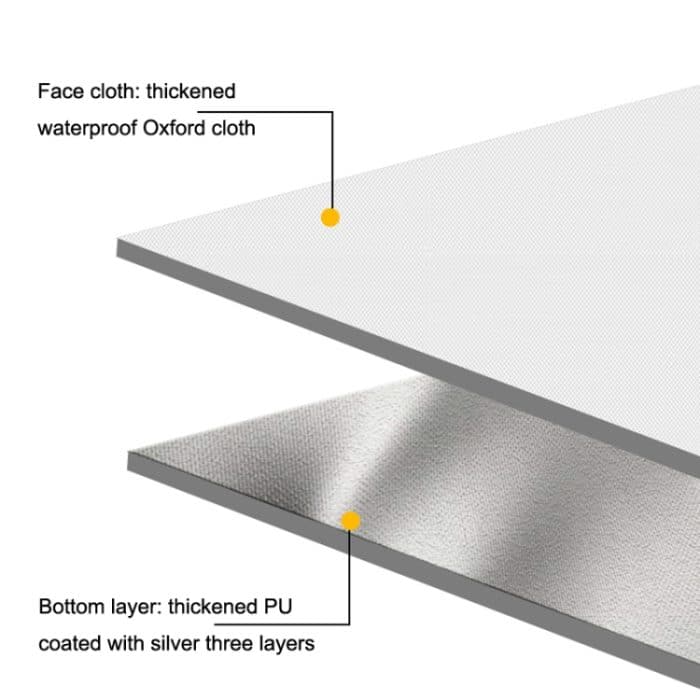 Verdickte, feuchtigkeitsbeständige, wasserdichte, tragbare Campingmatte für den Außenbereich, Y008(2x2m), Y009(2x2m), Y011(2x2m), Y012(2x2m), Y017(2x2m) – Bild 3