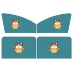 4 Teile/satz Autofenster Magnet Sonnenschutz Vorhang Wärmedämmung Sonnenschutz, 4 PCS / Set (Blue Owl), 4 PCS / Set (Antlers), 4 PCS / Set (Hedgehog), 4 PCS / Set (Kangaroo), 4 PCS / Set (Catman)