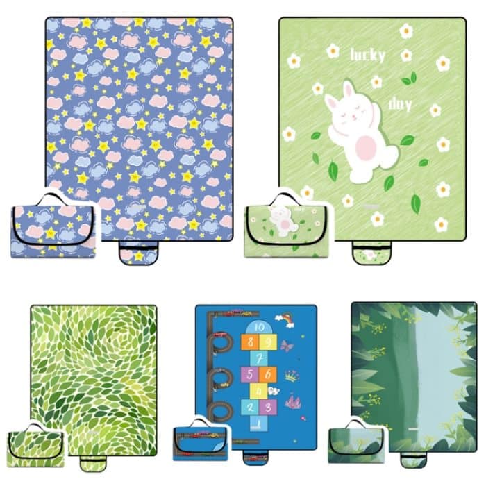 Tragbare Picknickmatte aus Oxford-Stoff für den Außenbereich, wasserdichtes, feuchtigkeitsbeständiges Picknicktuch, Y001(2x2m), Y002(2x2m), Y003(2x2m), Y005(2x2m), Y006(2x2m) – Bild 2