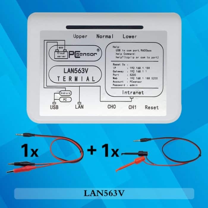 PCSENSOR LAN563V -Netzwerktyp Spannungserkennung Fernbedienung Telefonüberwachung Datenblatt Datenblatt – Bild 5