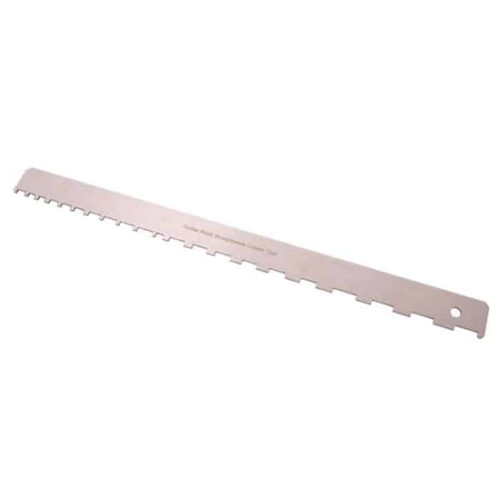 TBD0421394901.jpg GNR2 Edelstahl-Maßlineal für den Hals einer Bassgitarre, Single Teeth, Single Teeth + Leveling Ruler – Bild 1