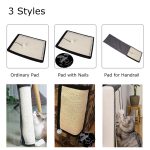 Natürliches Sisal-Haustier-Katzenkratzbrett, Katzenkratzpad, Sofaschutz, Beige Handrail Pad, Beige With Nails, Beige Ordinary Sty – Bild 5