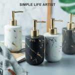 400 ml Badezimmer-Handseifenflasche, Duschgelflasche, Keramikabfüllung – Bild 6