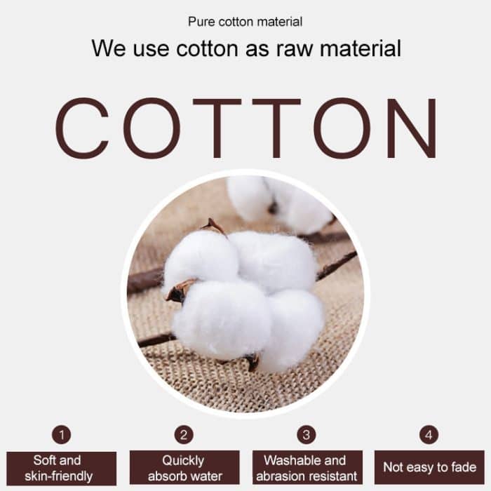 Baumwoll-Badetuch, einfarbig, quadratisch, natürlicher Umweltschutz, besticktes Badetuch, Haushaltstuch – Bild 3