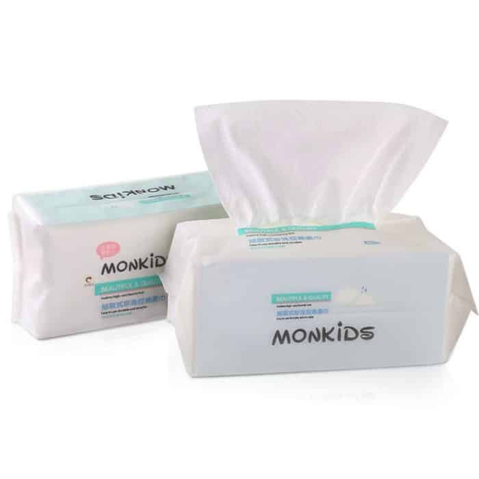 MONKIDS KS037 Einweg-Gesichtstuch, reine Baumwolle, verdickendes Perlen-Reinigungstuch, 100 SheetS Pearls Texture – Bild 8