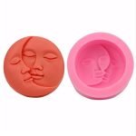 2 PCS DIY Schokolade Kuchen Pudding Dekoration Werkzeug Gesicht Silikon Modell Backform, Face licone Model – Bild 4