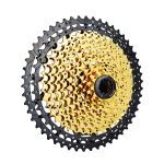 VG Sports Split Mountainbike Leichtes Kassettenschwungrad, 9 Speed 42T (Gold), 10 Speed 42T (Gold), 10 Speed 50T (Gold), 11 Speed 50T (Gold), 11 Speed 52T (Gold), 12 Speed 50T (Gold), 12 Speed 52T (Gold)