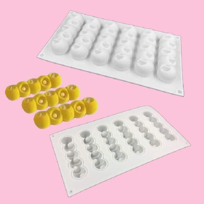 6 Konkav-Kugel-Streifen-Kuchen-Form DIY Backen Dessert Mold – Bild 2