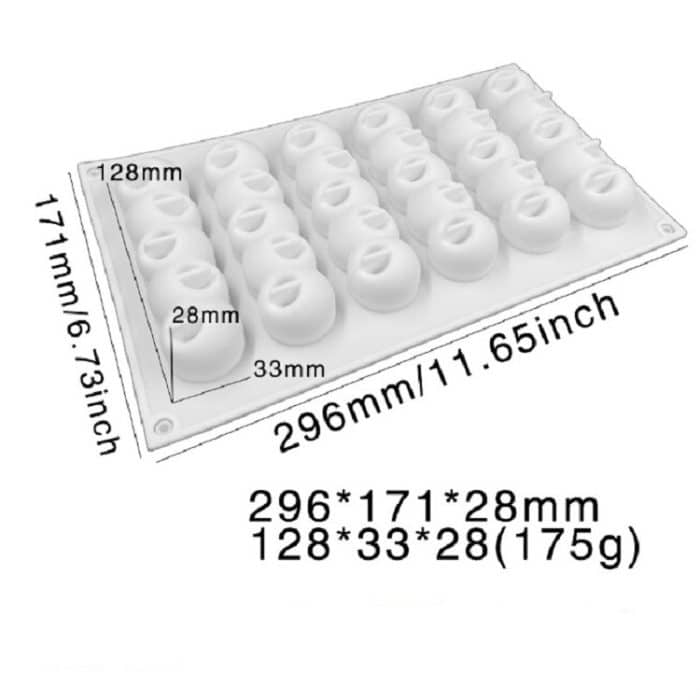 6 Konkav-Kugel-Streifen-Kuchen-Form DIY Backen Dessert Mold – Bild 4