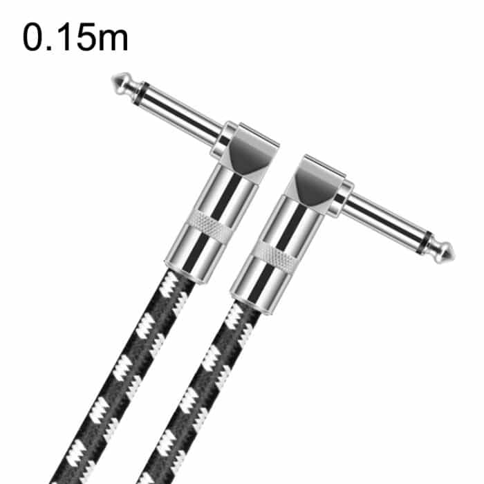 2 Ellenbogenkopf 6,35 mm Gitarrenkabel Sauerstofffreier Kupferkern TS Großes zweiadriges Kabel, 0.15m, 0.3m, 0.5m, 1m, 1.5m, 2m, 3m, 5m, 8m, 10m – Bild 1