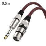 Rot und Schwarz Net TRS 6,35 mm Stecker auf Caron-Buchse, Mikrofon-XLR-Balance-Kabel, 0.5m, 1m, 1.8m, 3m, 5m, 8m, 10m, 12m, 15m, 20m