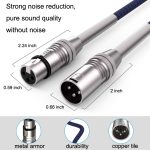 2 Stück LHD010 Caron Stecker auf Buchse XLR Dual Card Mikrofonkabel Audiokabel, 0.3m, 0.5m, 1m, 1.8m, 2m, 3m, 5m, 8m, 10m, 12m – Bild 3