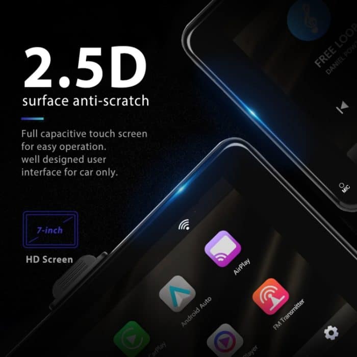 A3135 7 Zoll HD Wired Smart Screen mit Wireless CarPlay + Android Auto + Android, With With 16G Memory Card, With With 32G Memory Card, With With 64G Memory Card – Bild 6