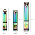 2-teiliges 3-in-1-Nagelscheren-Set aus schwarzem Titan, Peeling-Maniküre-Werkzeug, Black (Iron Box), Color Titanium (Iron Box) – Bild 3