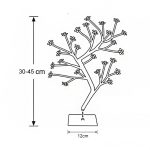 Kirschbaumlampe, Tischlampe, Raumaufteilung, Dekoration, kreatives Nachttisch-Nachtlicht, Geschenk, 24 Lights Bauhinia Black Tree, 36 Lights Bauhinia Black Tree, 48 Lights Bauhinia Black Tree, 24 Lights Fiber Optic White Tree... – Bild 6