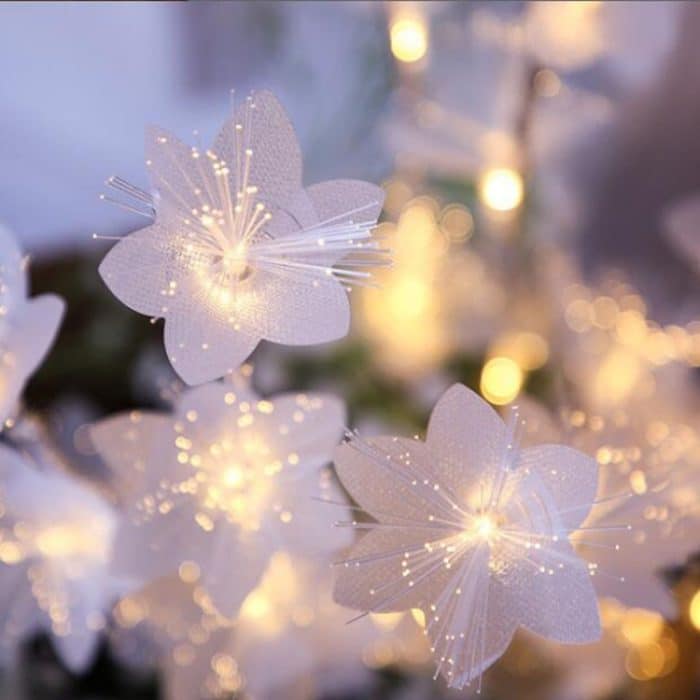 LED-Faseroptik-Blumenzweig-Lichterkette, Zimmer, Schlafzimmer, romantische Dekoration, Laterne – Bild 6