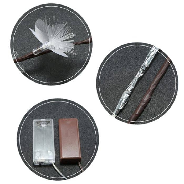 LED-Faseroptik-Blumenzweig-Lichterkette, Zimmer, Schlafzimmer, romantische Dekoration, Laterne – Bild 7