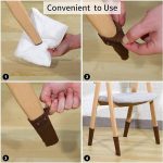 24 Stück Stuhlbeine, gestrickt, rutschfeste Bodenschutzkappe, kratzfeste Sockenabdeckung – Bild 4