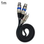2RCA-Stecker 2XLR Caron-Buchse Lautsprecher-Audio-Balance-Kabel, 0.5m, 1m, 1.5m, 2m, 3m, 5m, 10m, 20m