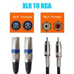 2RCA-Stecker 2XLR Caron-Buchse Lautsprecher-Audio-Balance-Kabel, 0.5m, 1m, 1.5m, 2m, 3m, 5m, 10m, 20m – Bild 5
