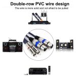 2RCA-Stecker 2XLR Caron-Buchse Lautsprecher-Audio-Balance-Kabel, 0.5m, 1m, 1.5m, 2m, 3m, 5m, 10m, 20m – Bild 7