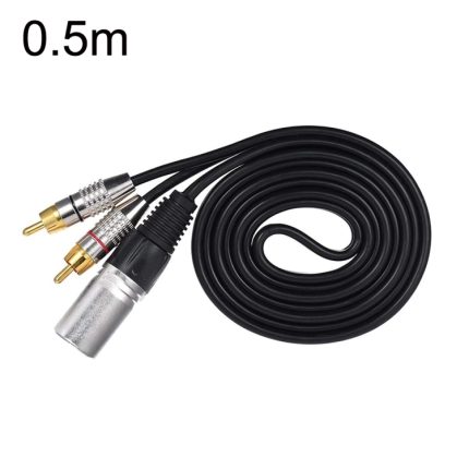 XLR-Stecker auf 2RCA-Stecker, Stereo-Audiokabel, Länge:, 0.5m, 1m, 1.5m, 2m, 3m, 5m, 8m, 10m
