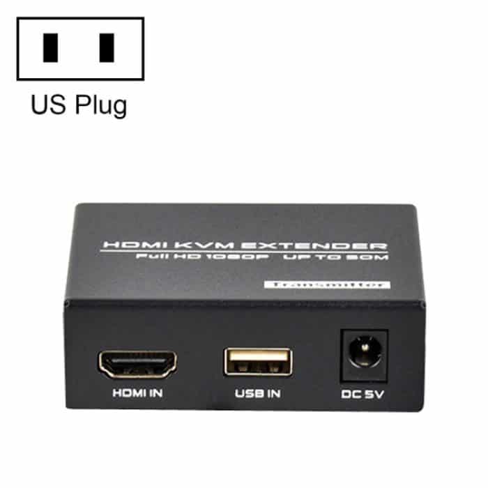 TBD0422750701.jpg FJGEAR FJ-HKV50 HDMI+USB zu KVM 1080P IP 50M Extender, FJ-HKV50 US Plug, FJ-HKV50 EU Plug – Bild 1